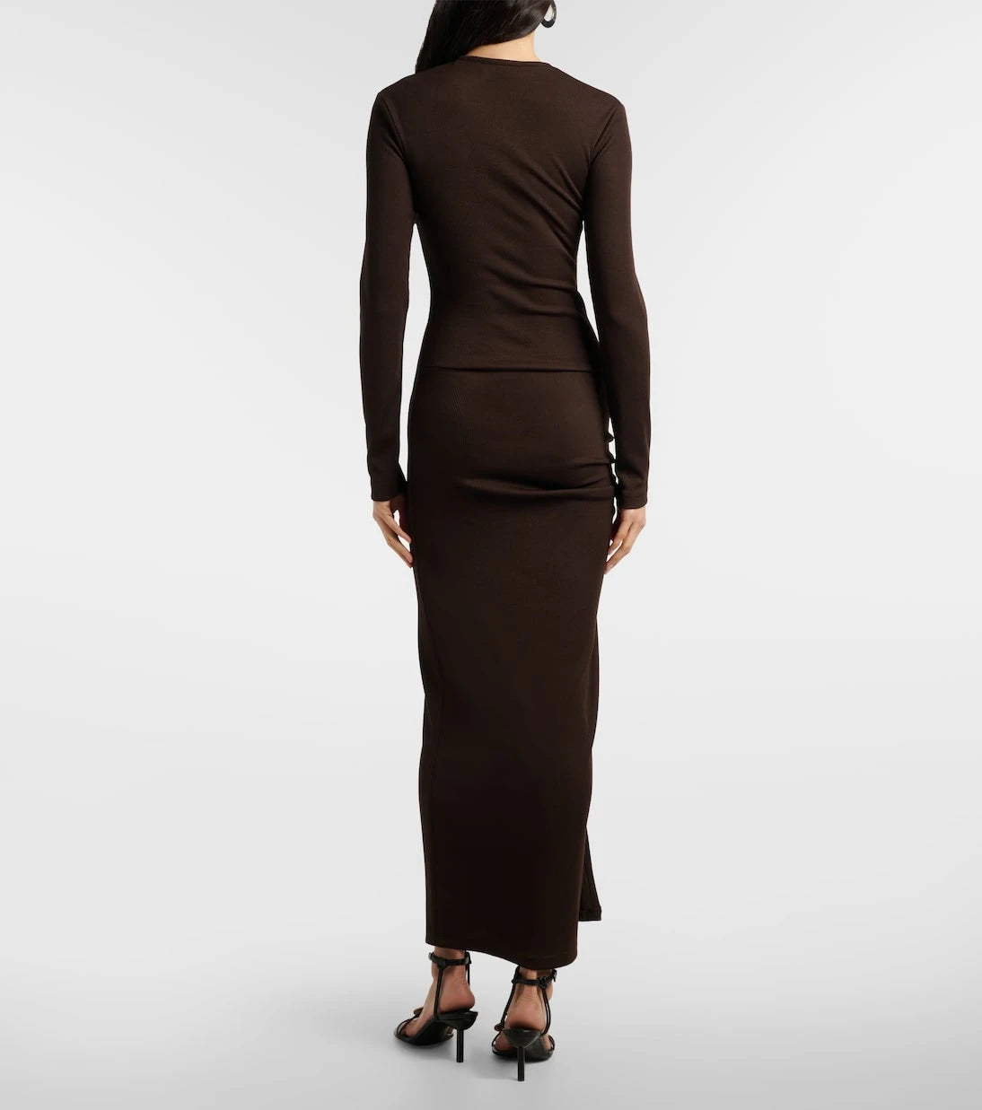 Christopher Esber - Cutout ribbed-knit midi dress