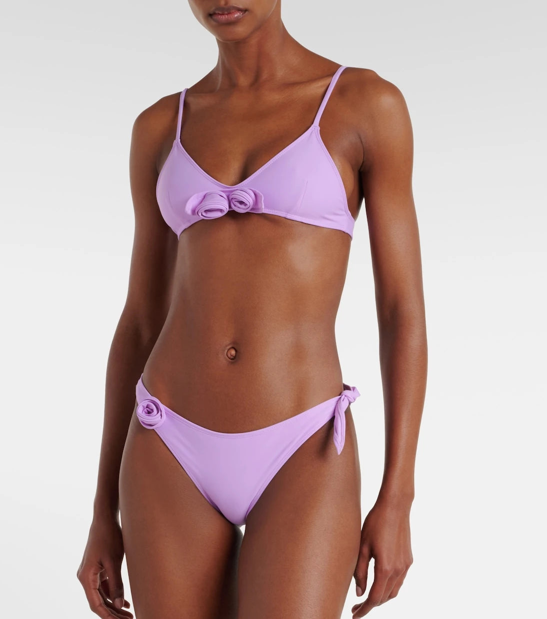 Coperni - Flower floral-appliqué bikini top