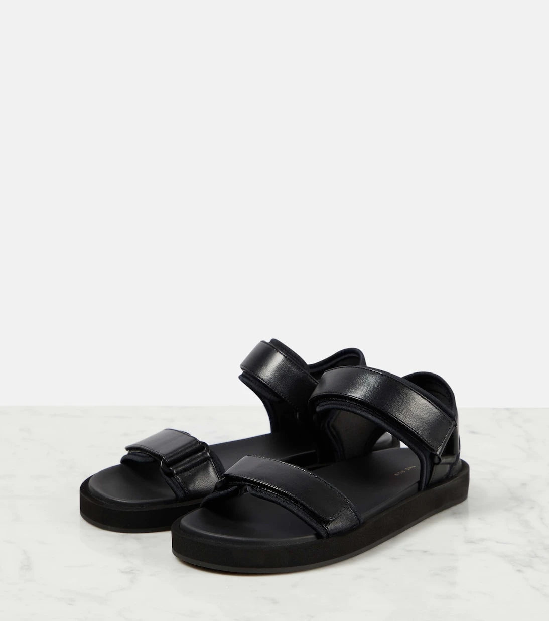 The Row - Hook and Loop leather sandals