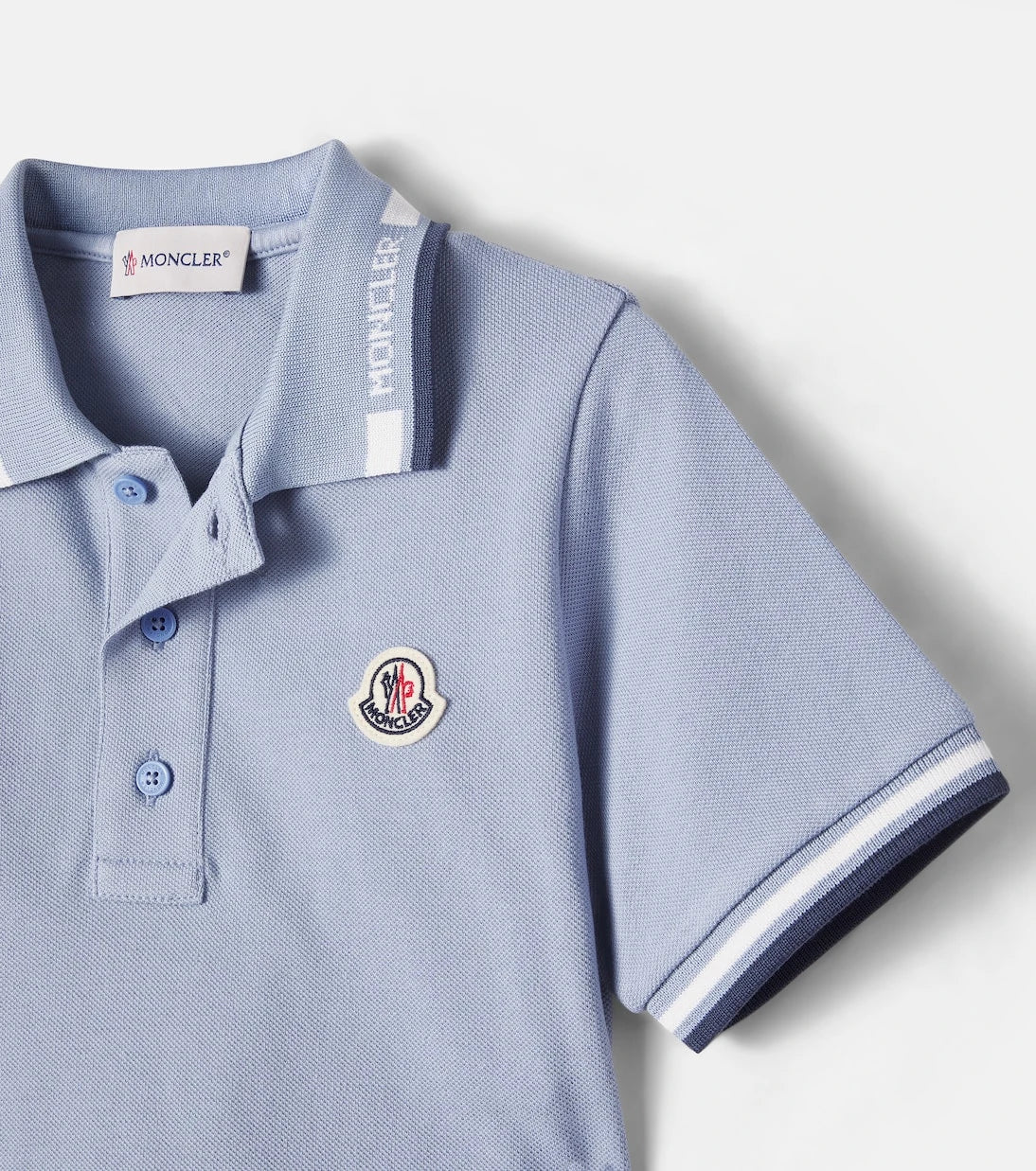 Moncler Enfant - Cotton piqué polo shirt