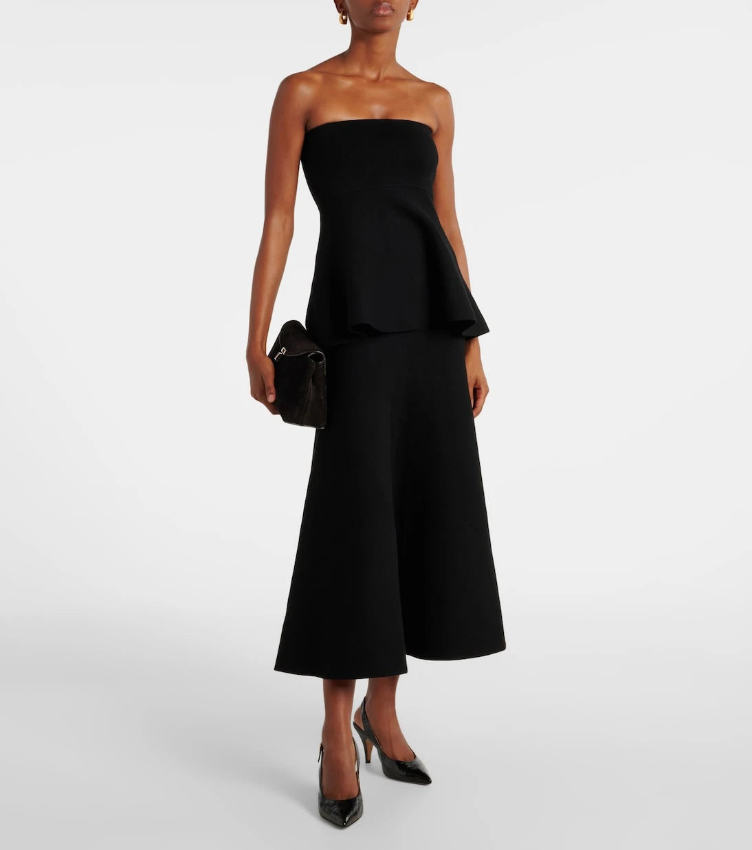 The Frankie Shop - Agathe peplum cotton-blend top