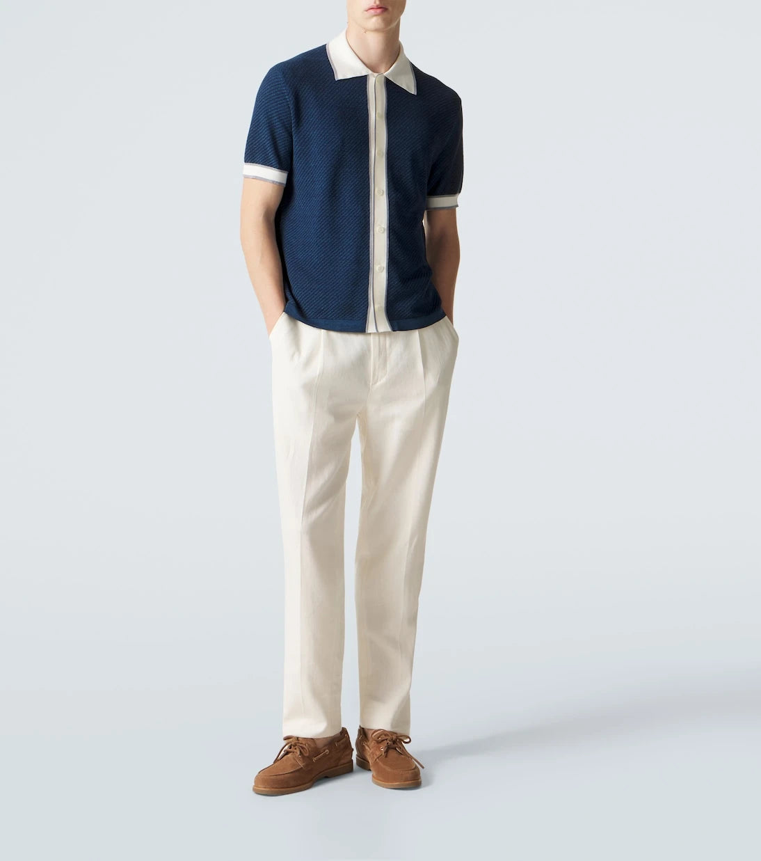 Brioni - Linen, cotton, and silk shirt