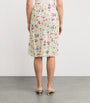 DÔEN Multi Silk-Blend Satin Elowette Midi Skirt