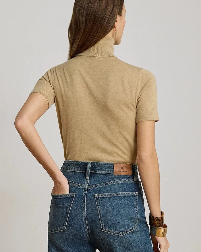 Lauren Ralph Lauren kadın polo, ipek eklemeli