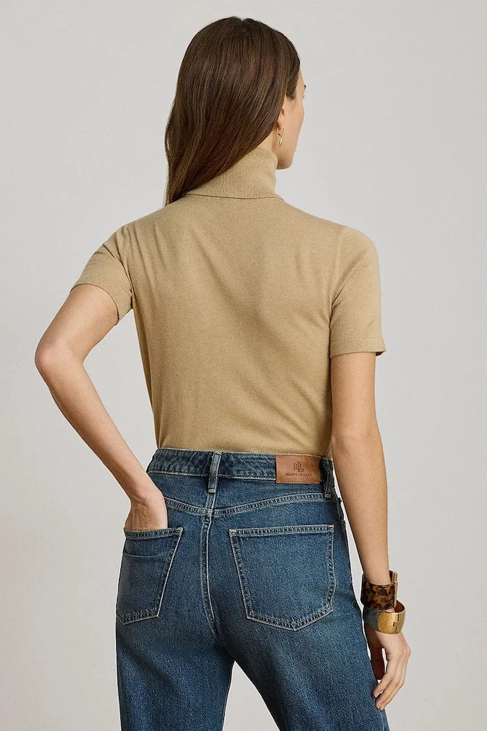 Lauren Ralph Lauren kadın polo, ipek eklemeli