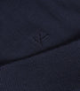 Isaia Blue Wool-Silk-Cashmere Rollneck Sweater