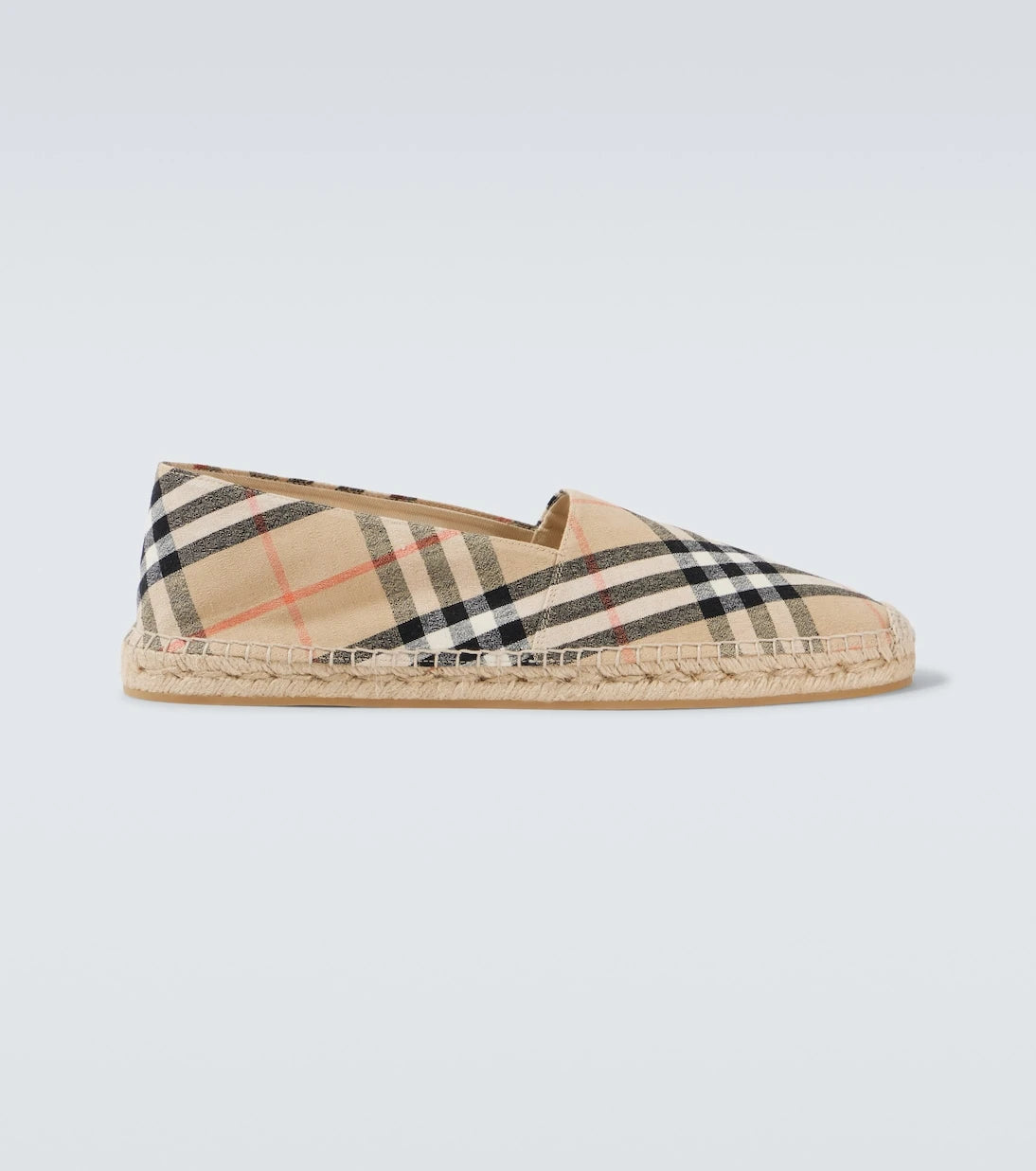 Burberry - حذاء إسبادريل بنقشة مربعات بربري