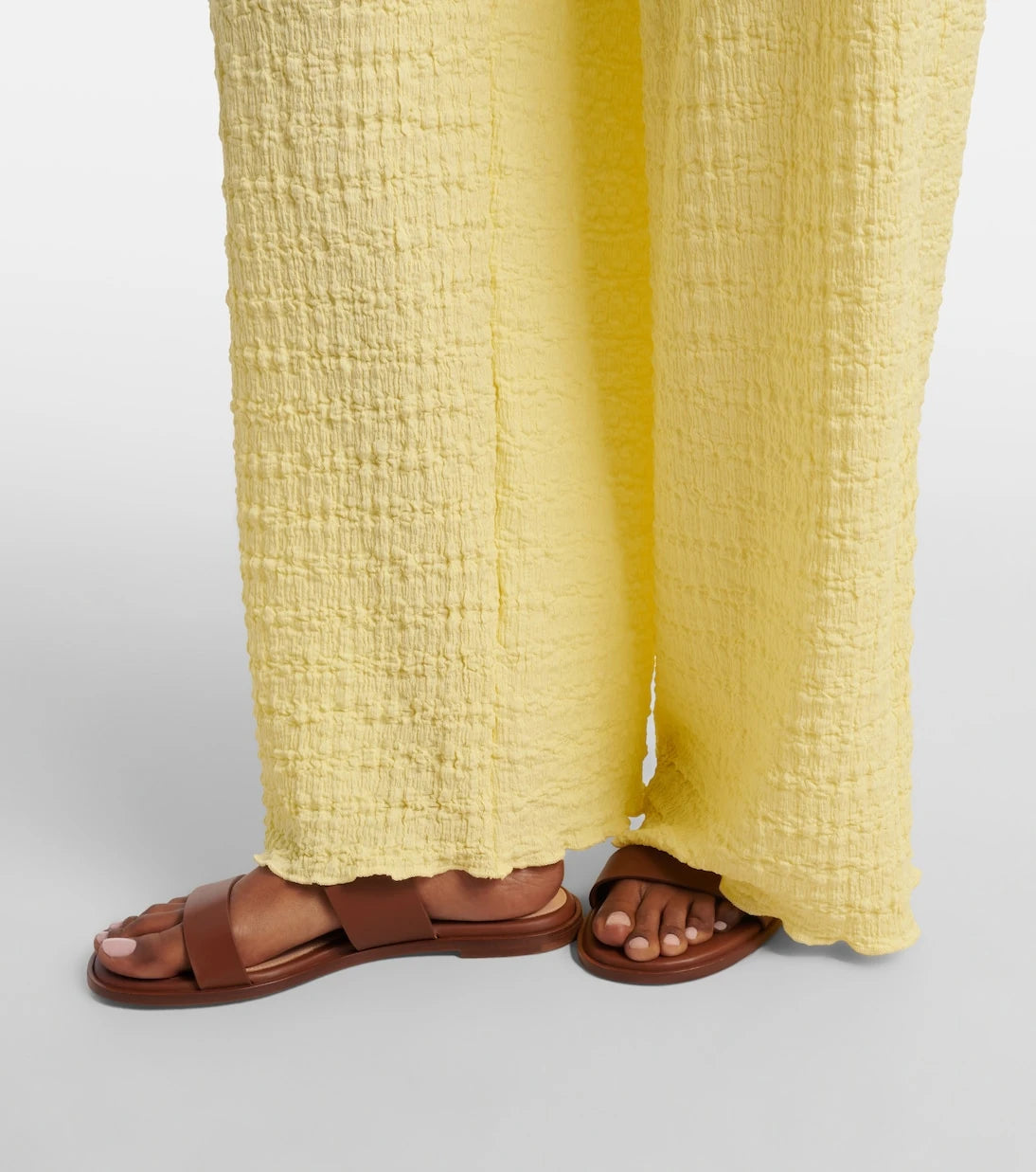 Jade Swim - Mika seersucker wide-leg pants