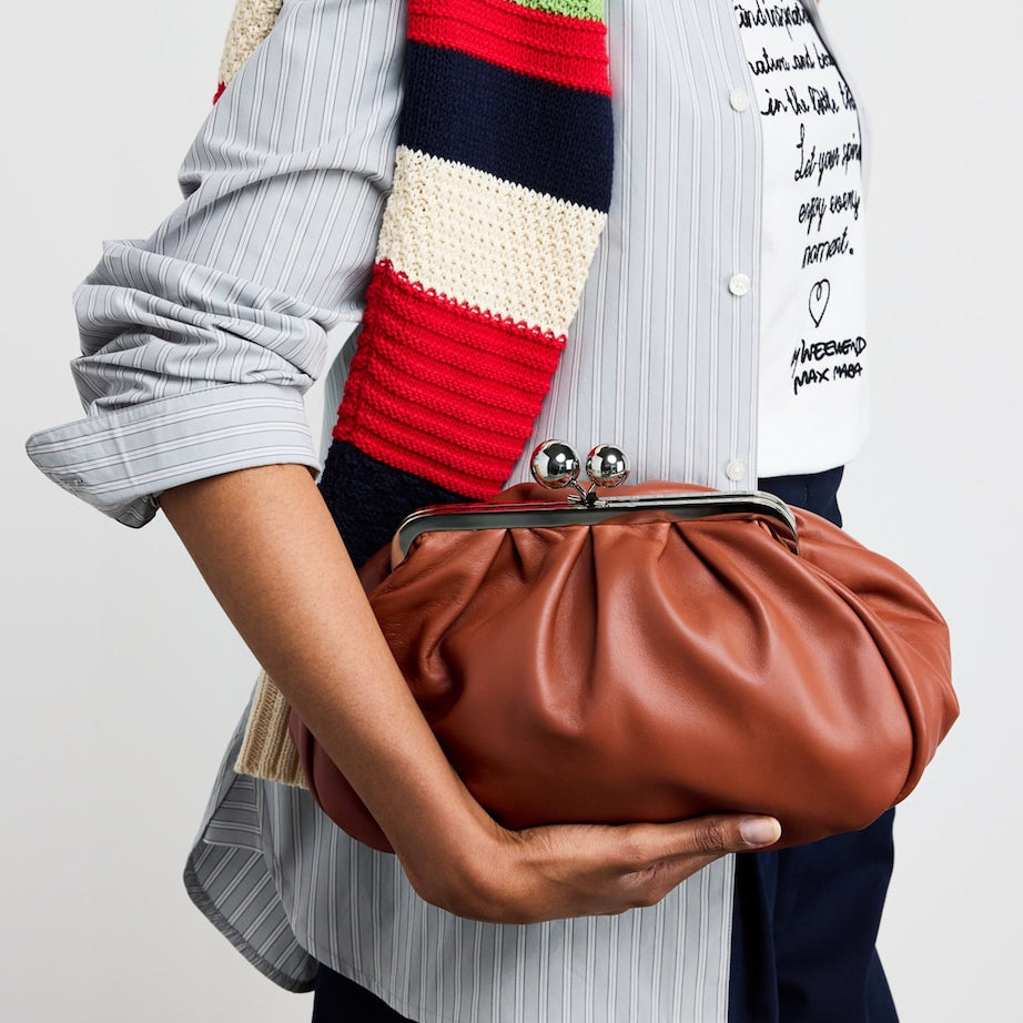 Red Medium Leather Pasticcino Clutch Bag