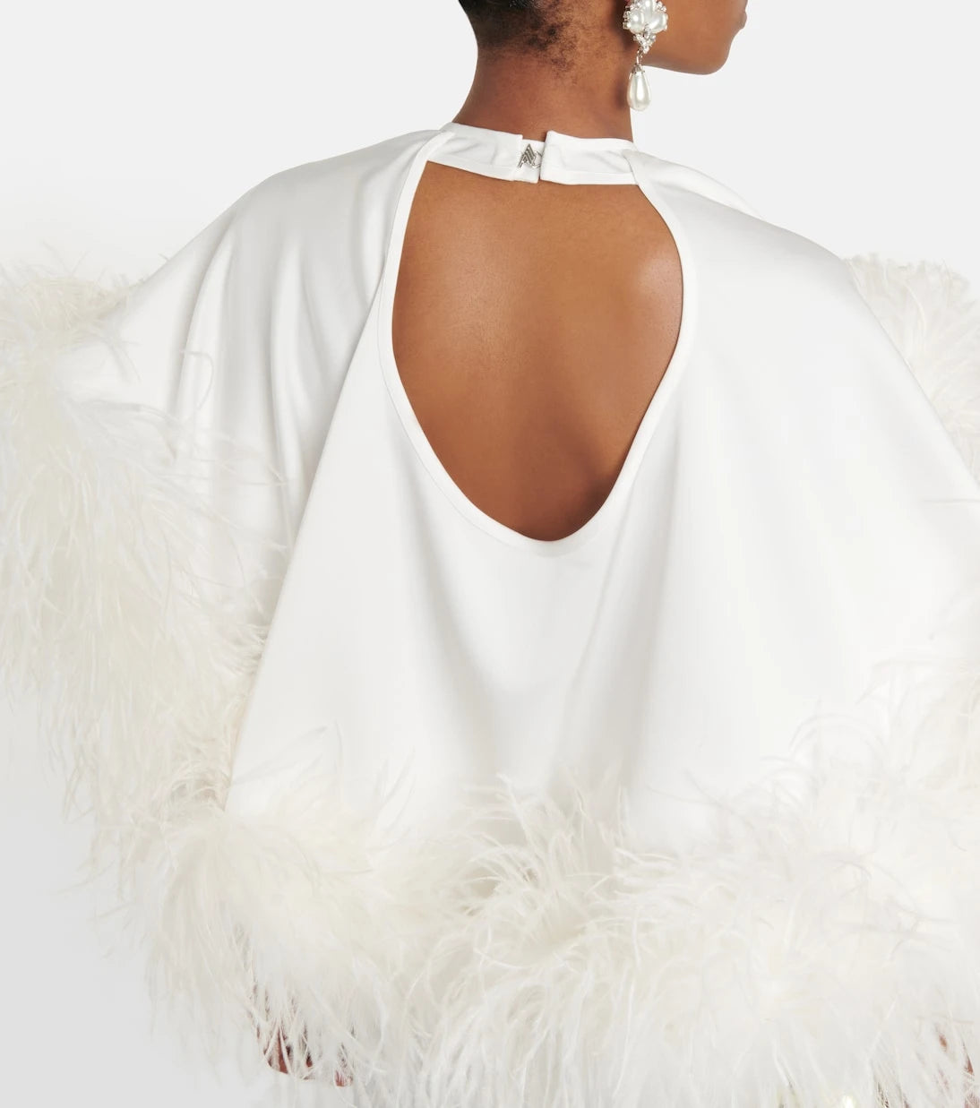 The Attico - Feather-trimmed gown