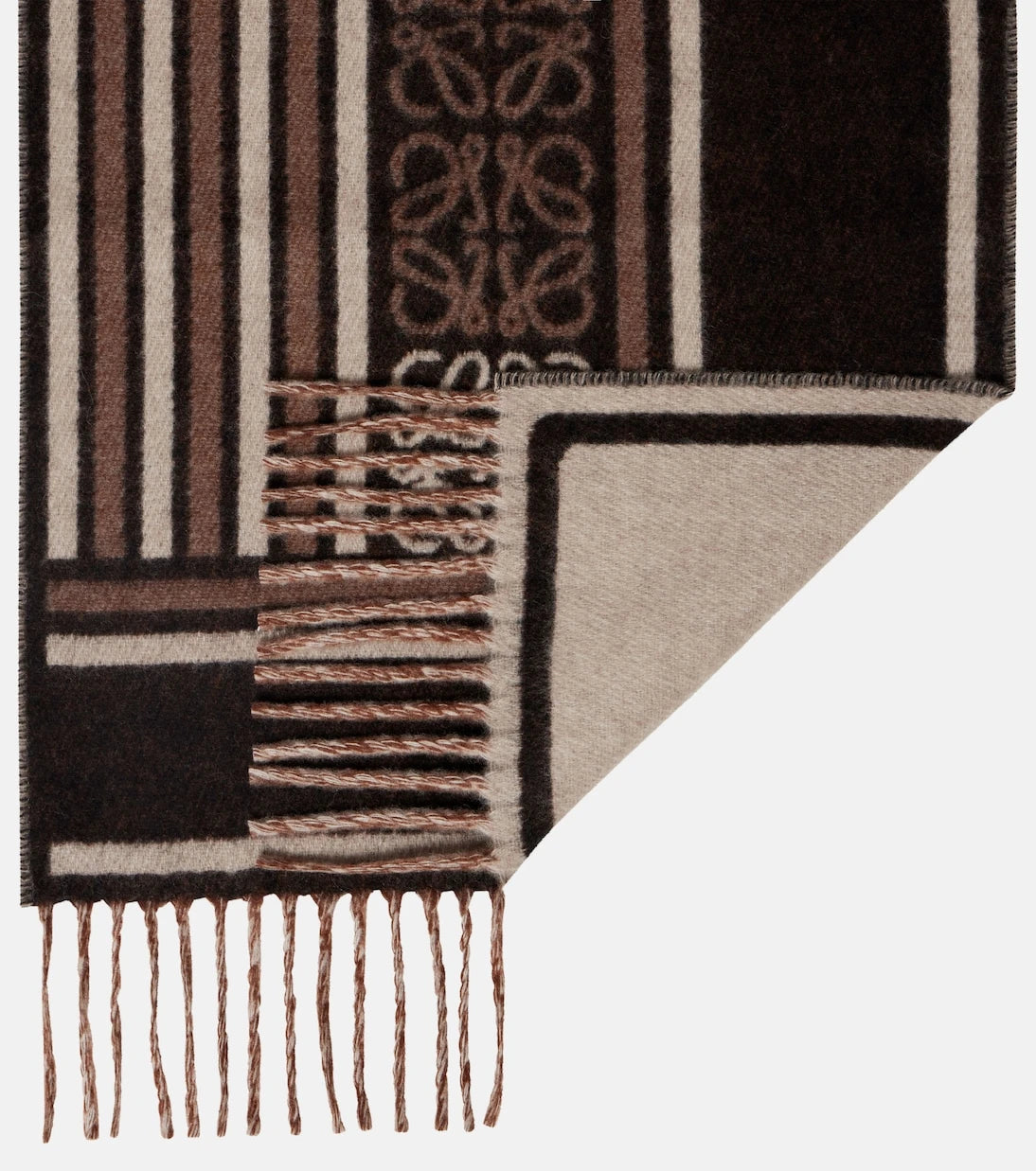 Loewe - Anagram wool and cashmere jacquard scarf
