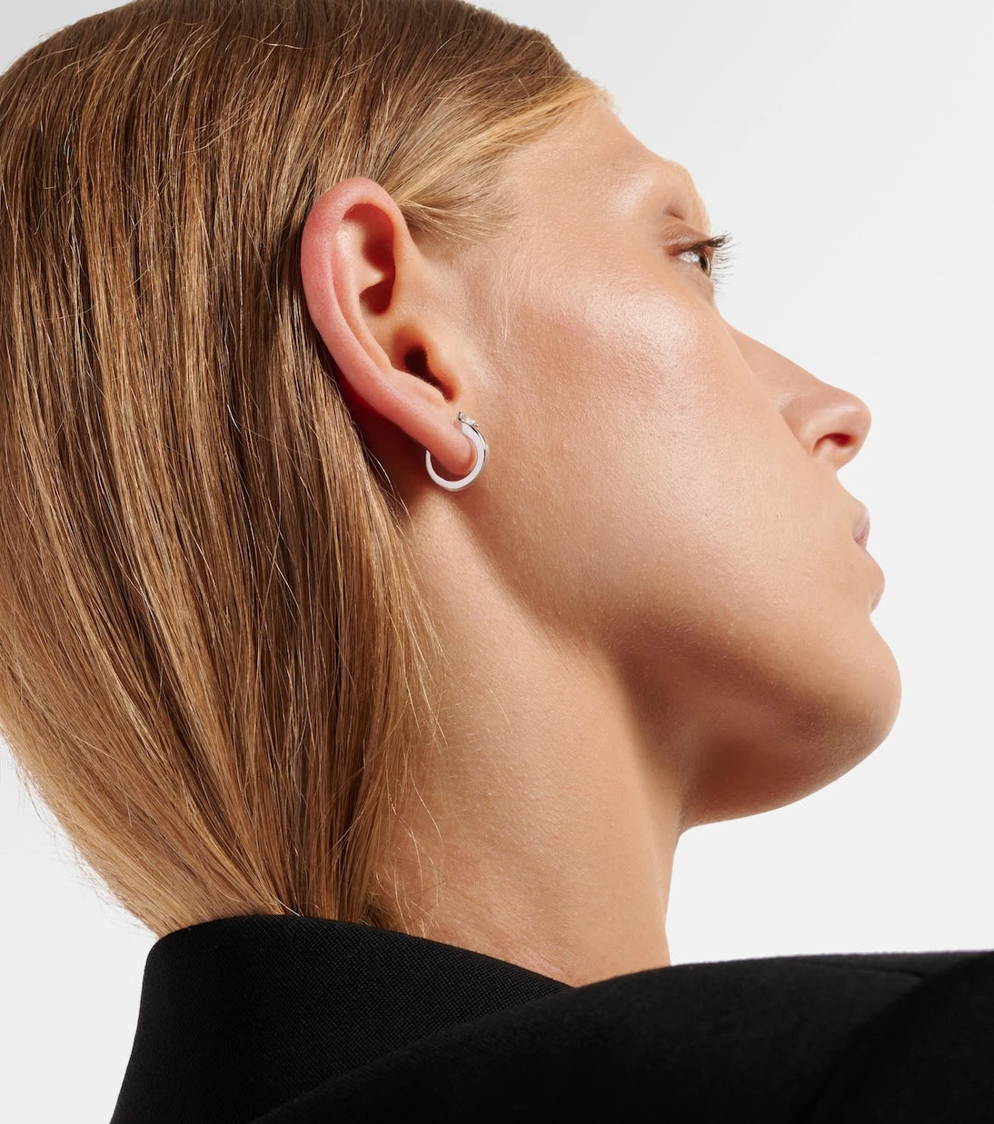 Repossi - Serti Inversé XS 18kt white gold single earring with diamond