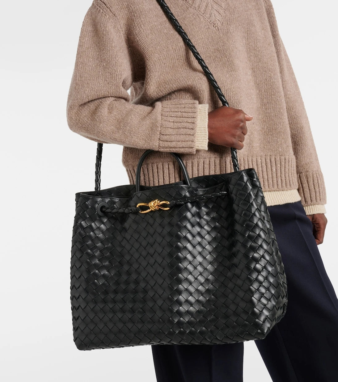 Bottega Veneta - Andiamo Large leather tote bag