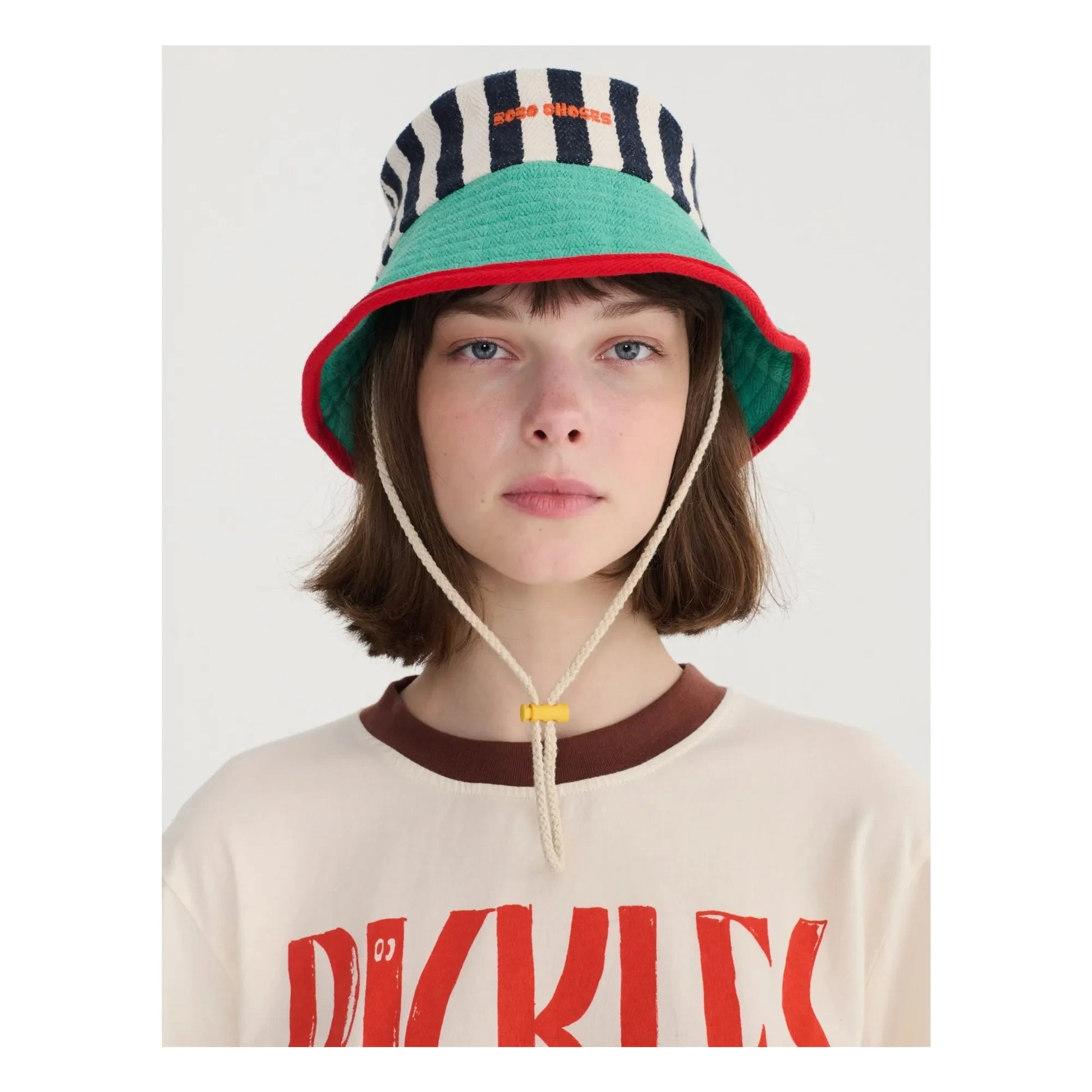 Bobo Choses - Color Block Recycled Cotton Hat | Blue