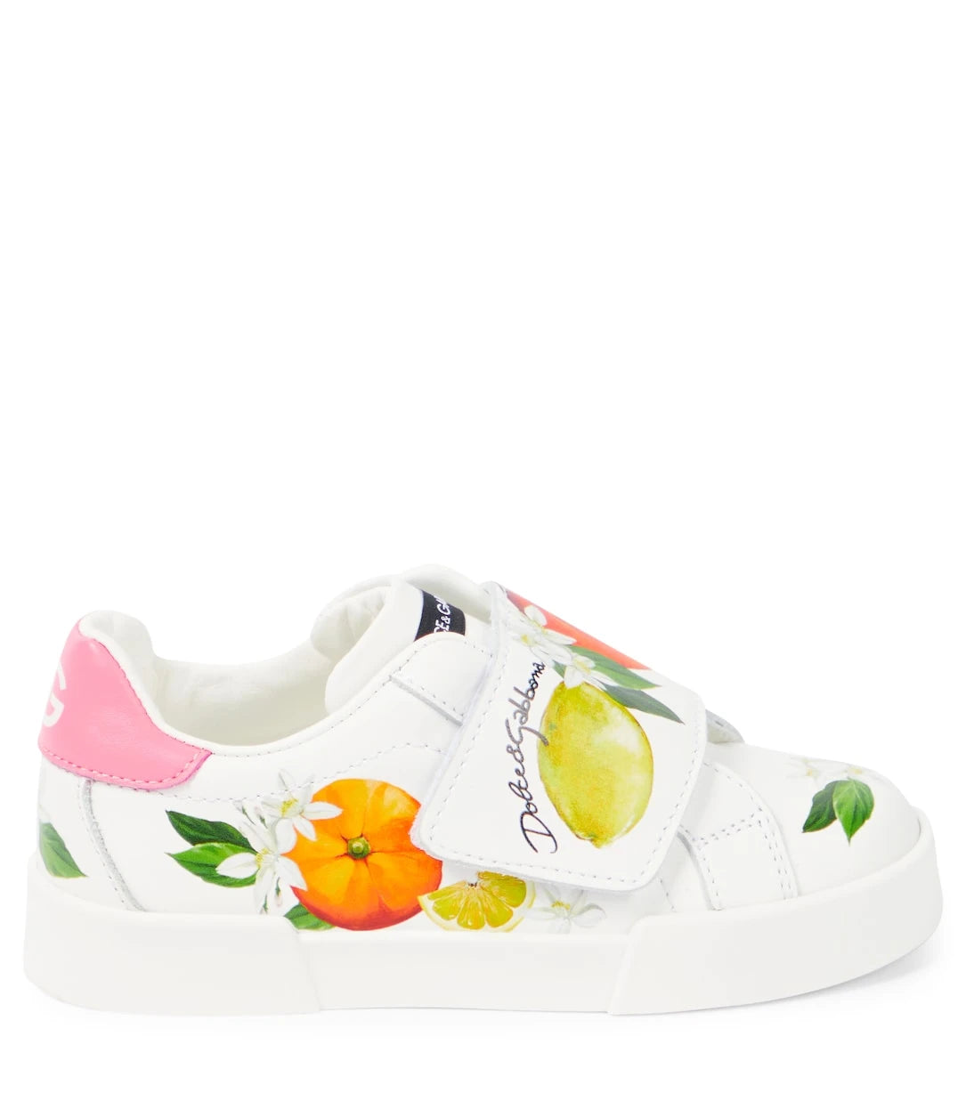 Dolce&Gabbana Kids - أحذية رياضية جلدية مطبوعة