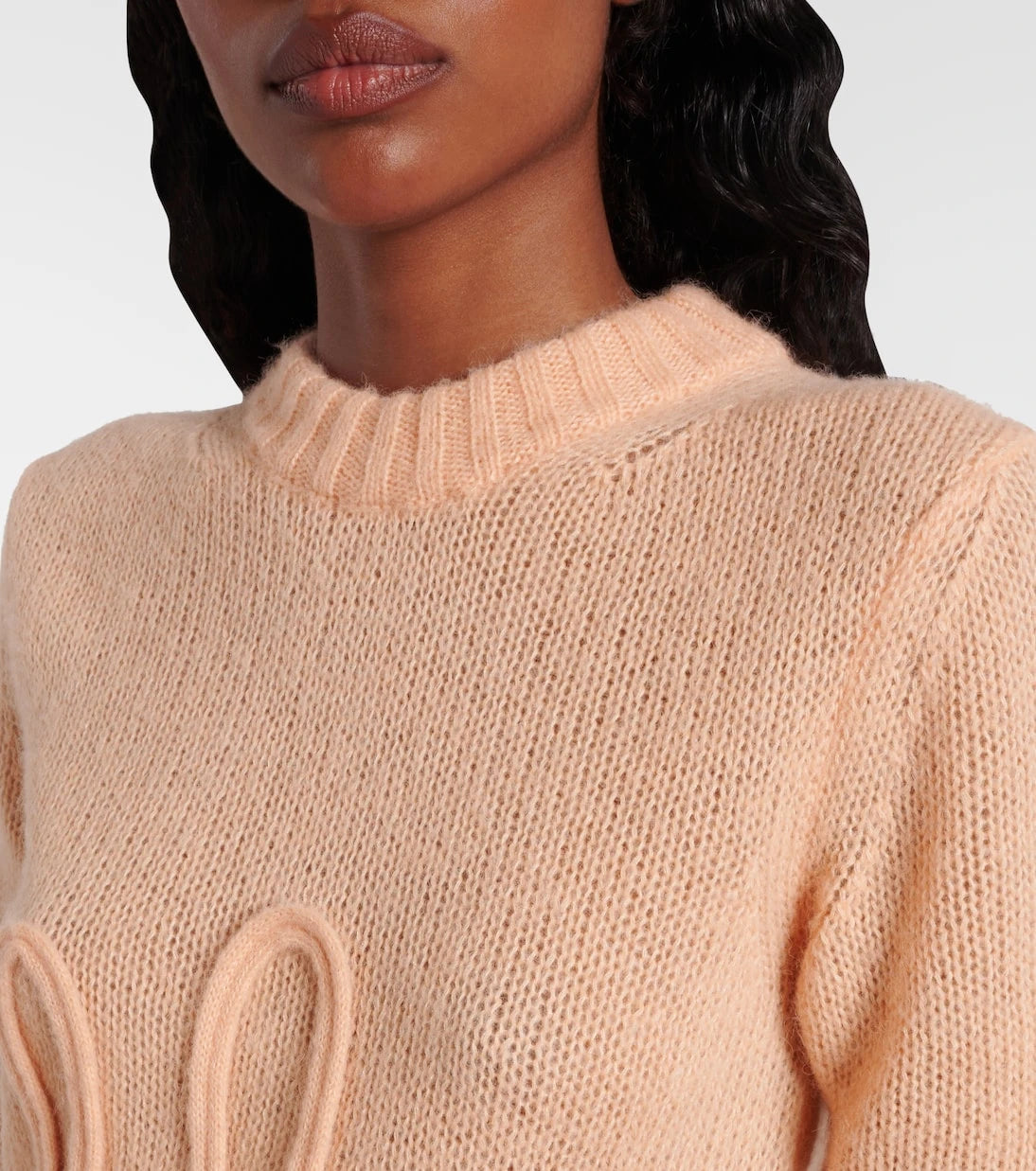 Chloé - Logo alpaca and silk sweater