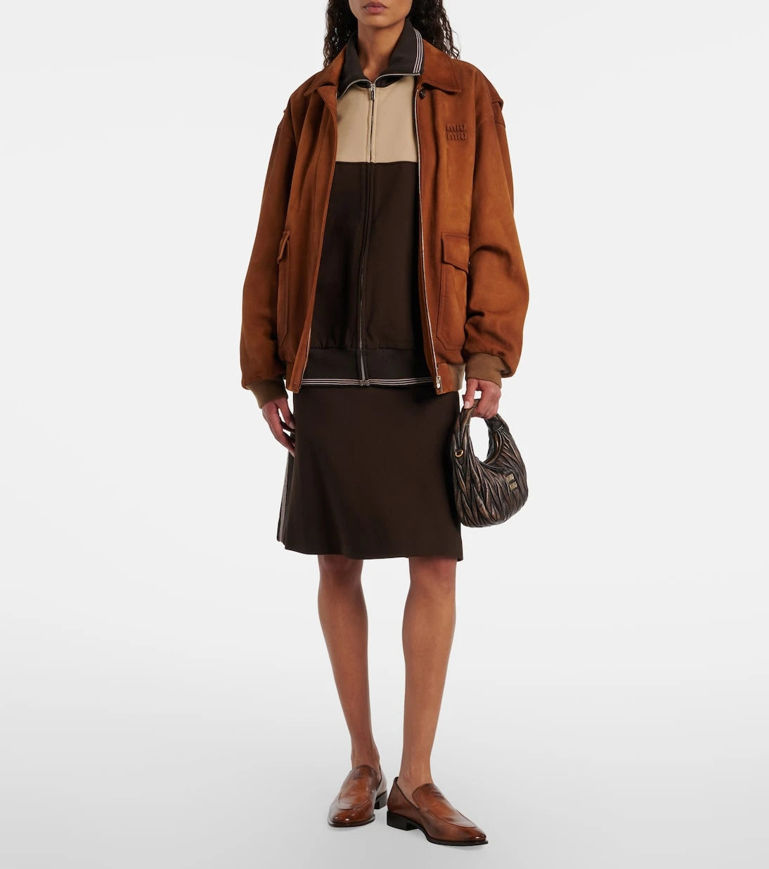 Miu Miu - Wander Small matelassé leather tote bag