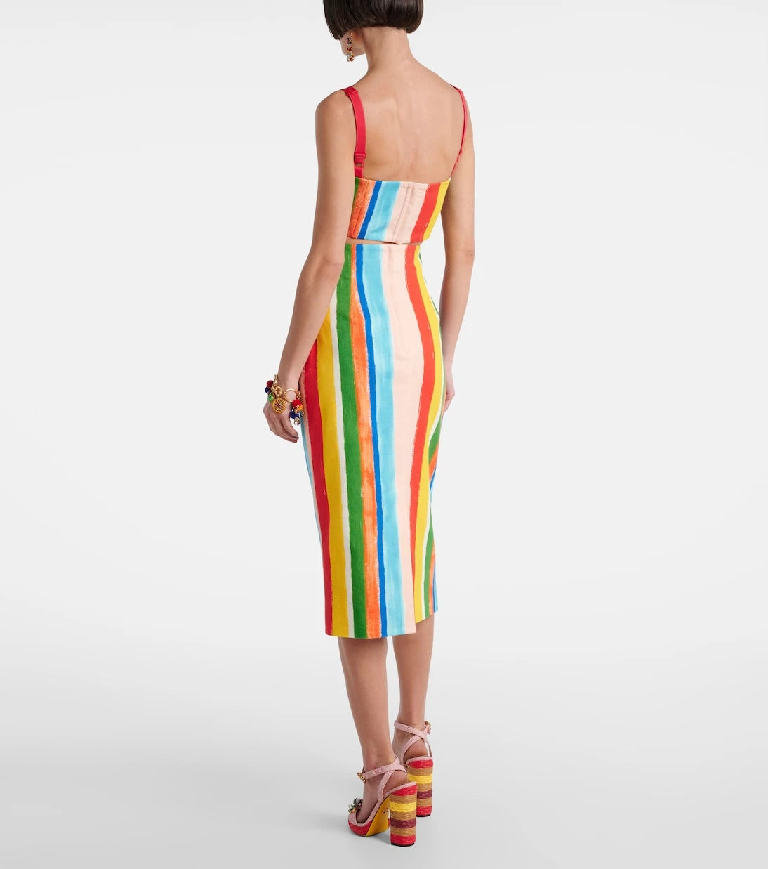 Dolce&Gabbana - Striped cotton-blend tank top