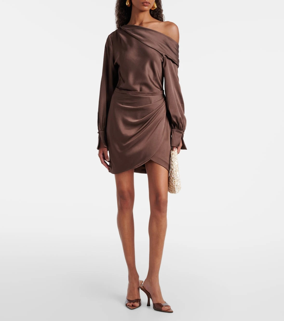 Simkhai - Cameron draped one-shoulder minidress