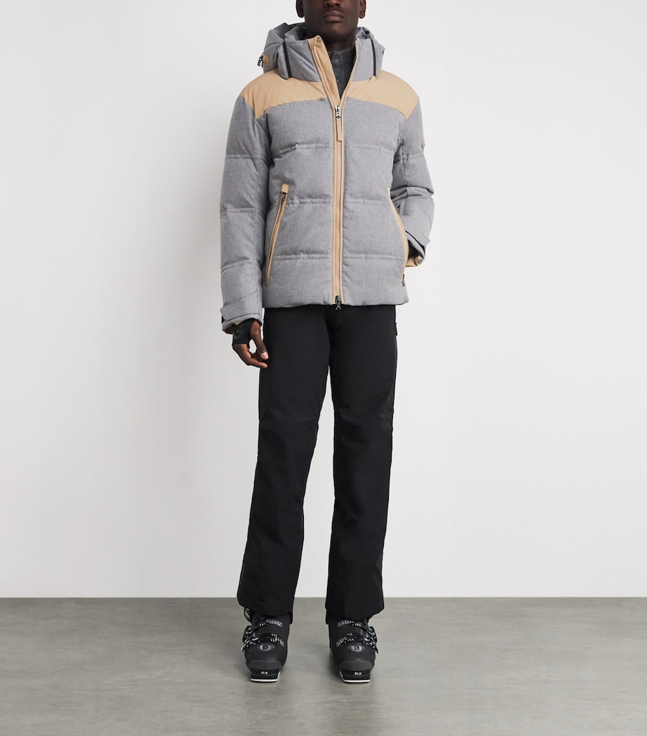 Bogner Grey Down-Filled Wali Ski Jacket