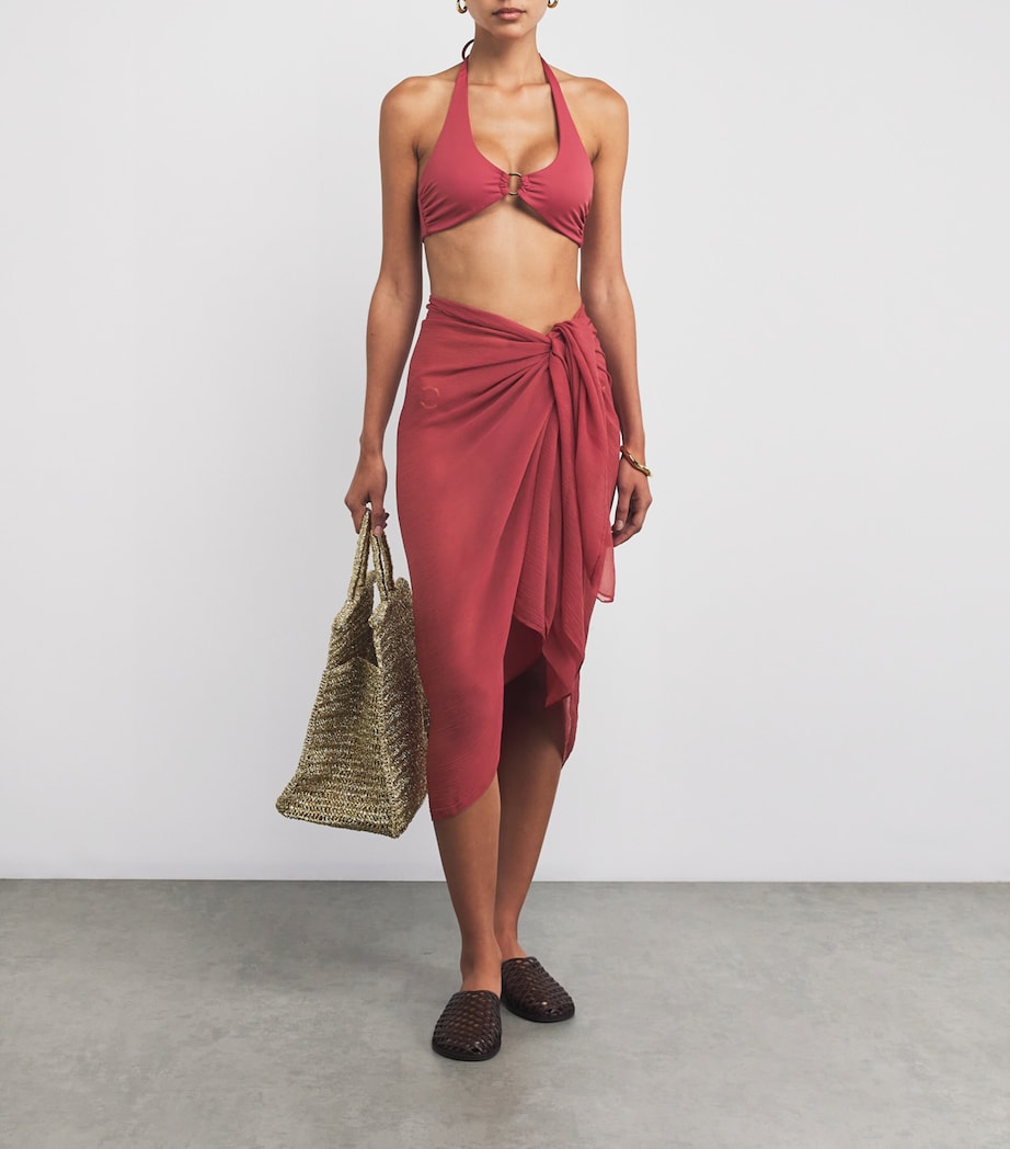 AWAY THAT DAY Burgundy Santorini Sarong