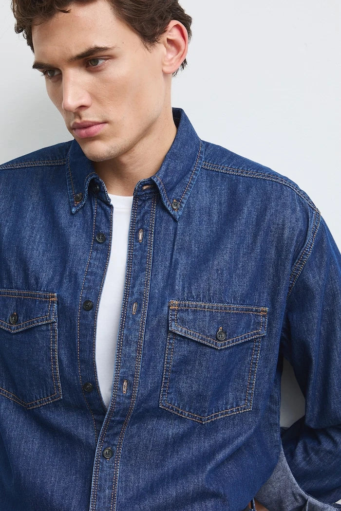 Erkek denim gömlek