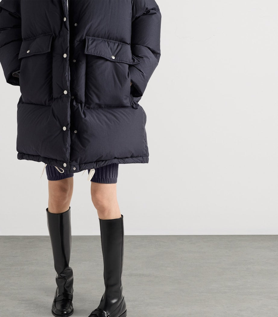 Prada Blue Down-Filled Puffer Jacket