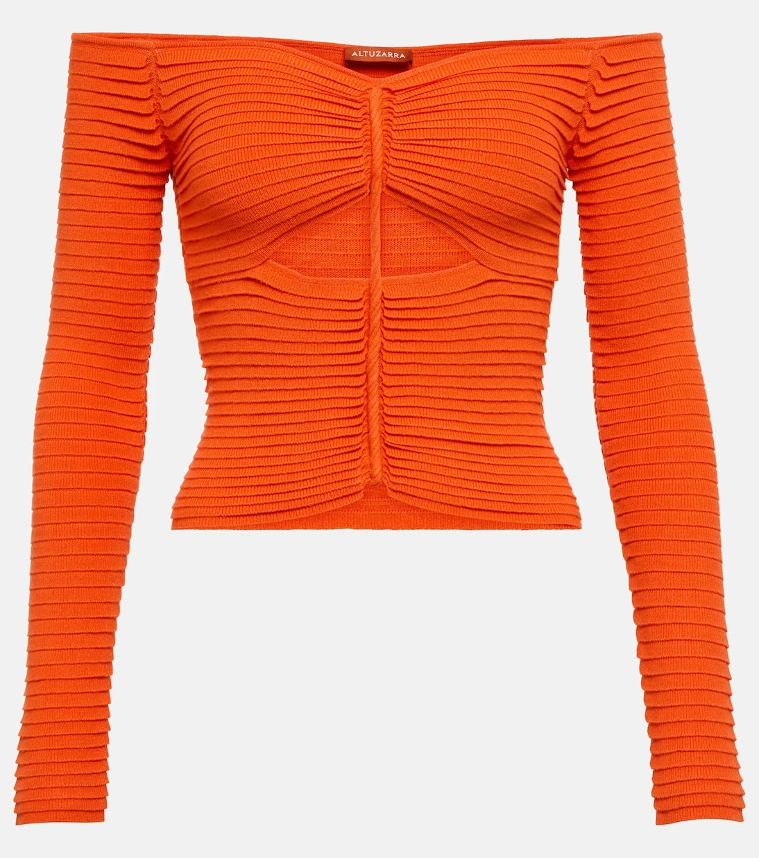 Altuzarra - Adan cutout off-shoulder knit top
