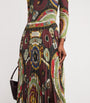 Alice+Olivia Multi Satin Ivey Maxi Dress