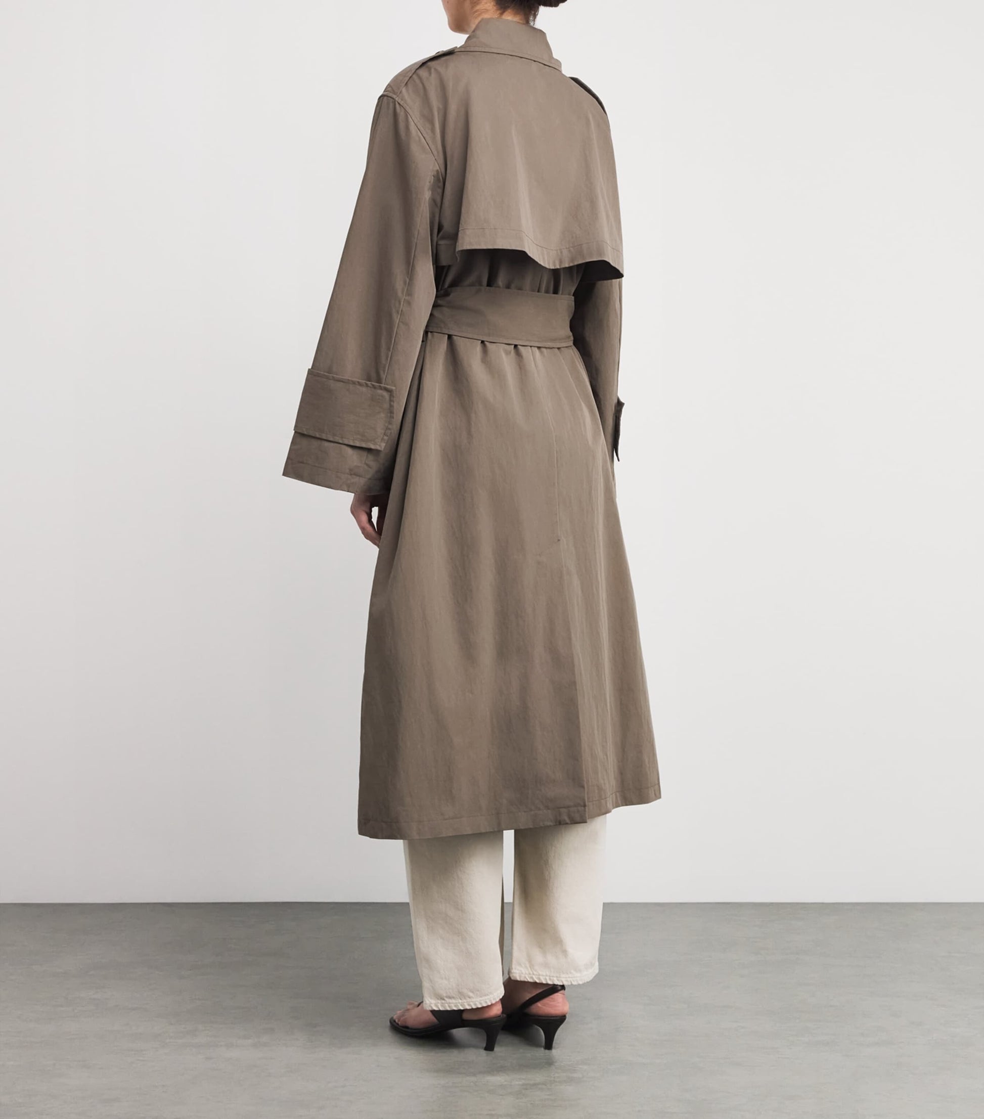 Stylein Brown Cotton-Blend Siena Trench Coat
