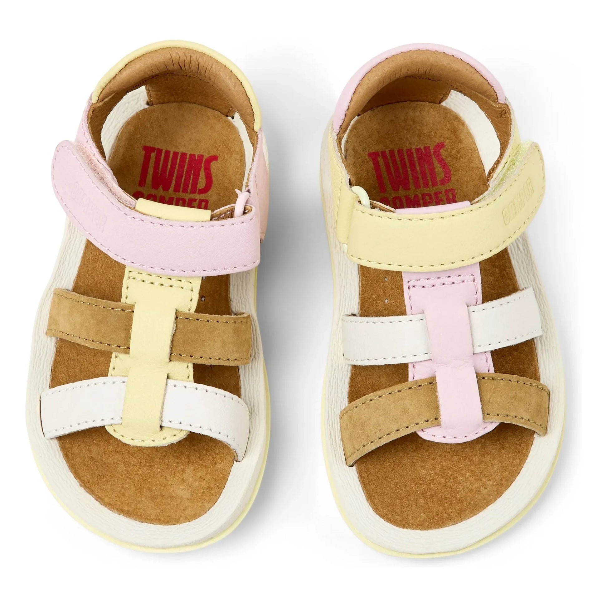 Camper - Bicho Colorblock Baby Sandals | Pink