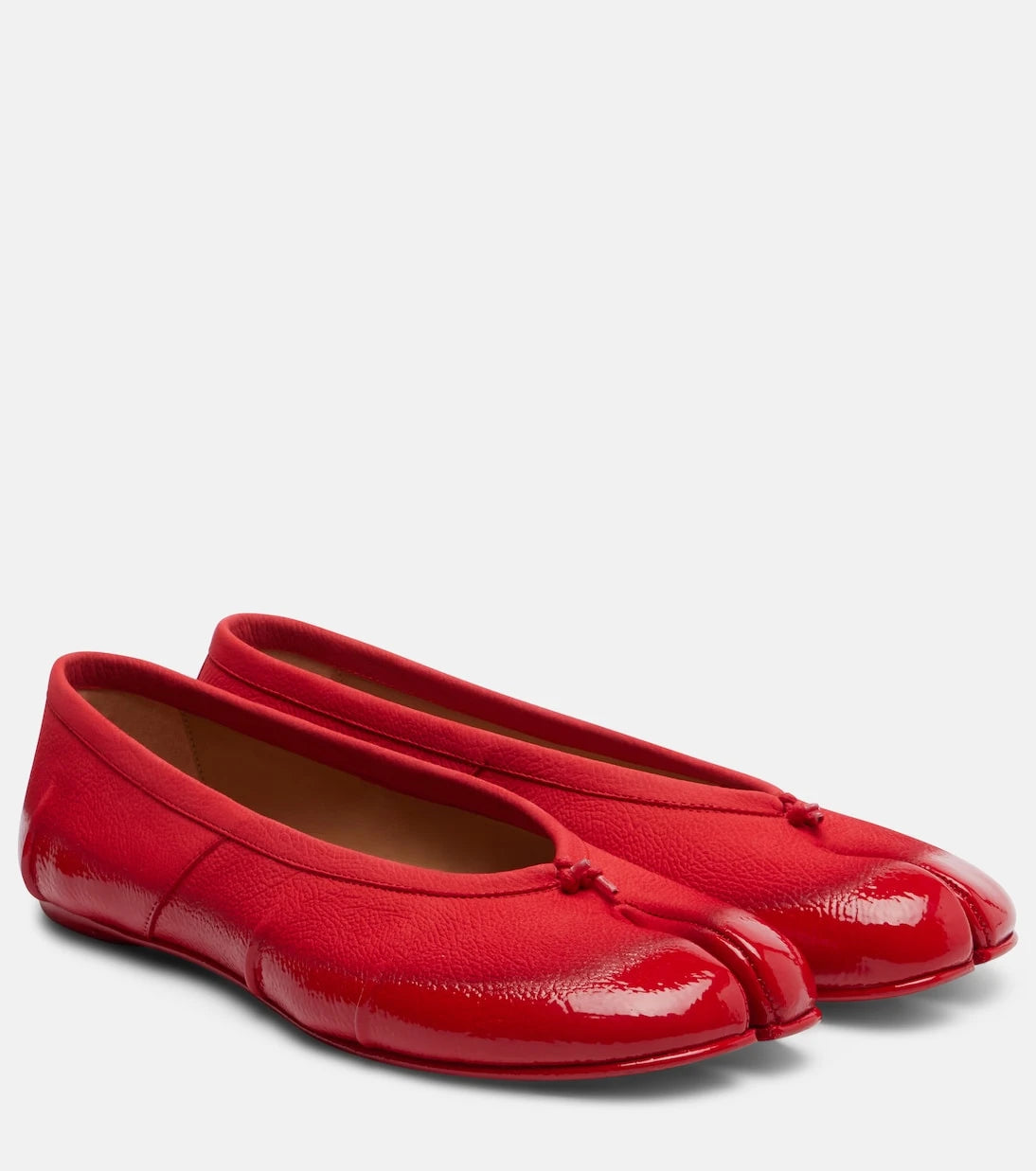 Maison Margiela - Tabi patent leather ballet flats