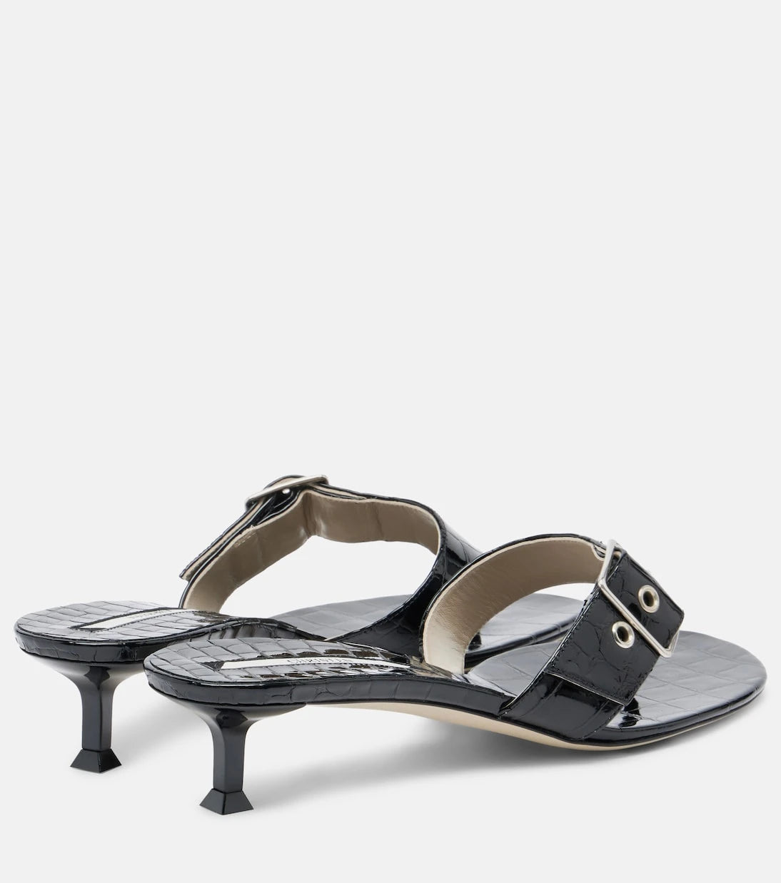 Christen - Helix patent leather thong sandals