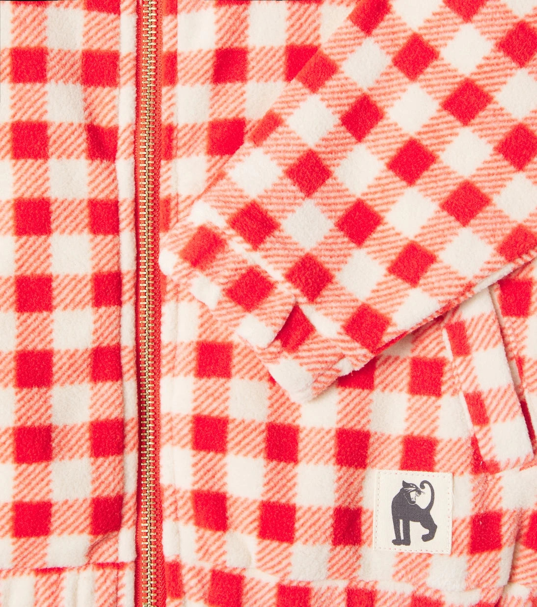 Mini Rodini - Gingham fleece jacket