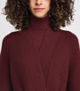 Burgundy Kid Cashmere Cardigan