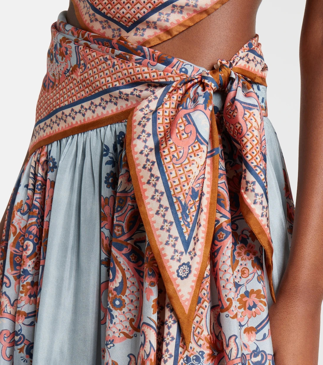 Zimmermann - Aster floral silk maxi skirt