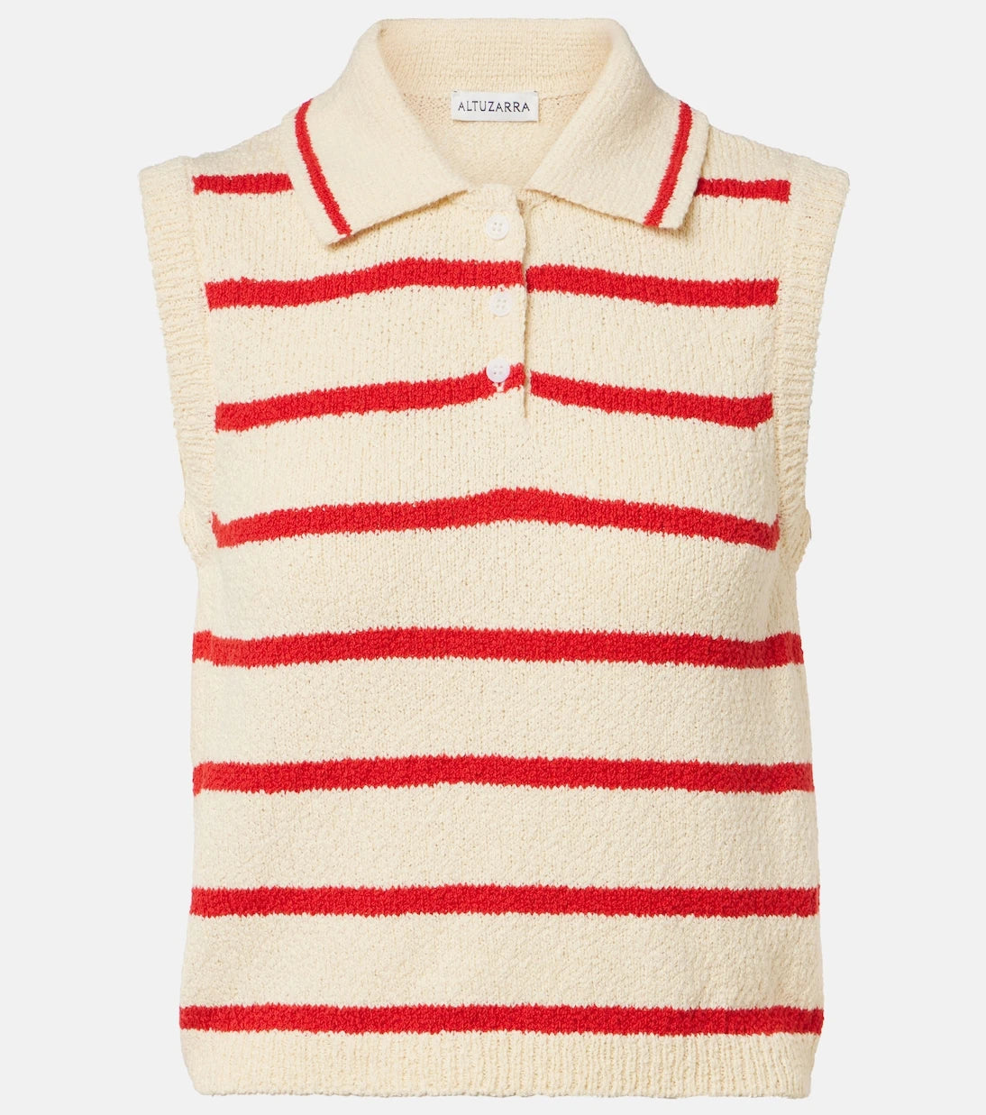 Altuzarra - Elmer striped cotton-blend top