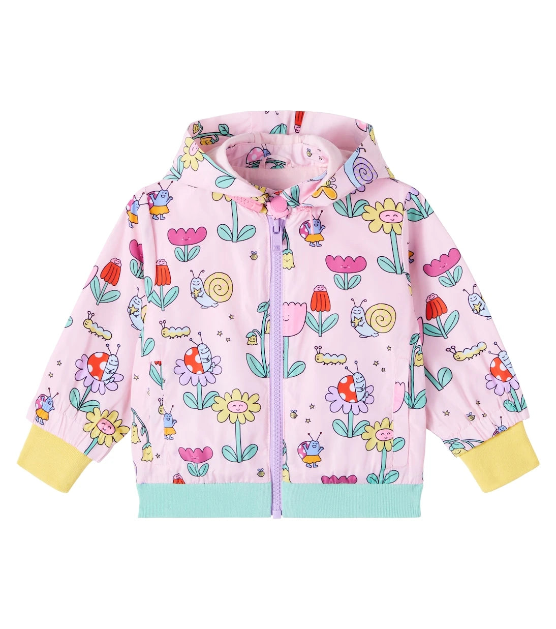 Stella McCartney Kids - جاكيت منفوخ بطبعة بيت الحشرات للأطفال