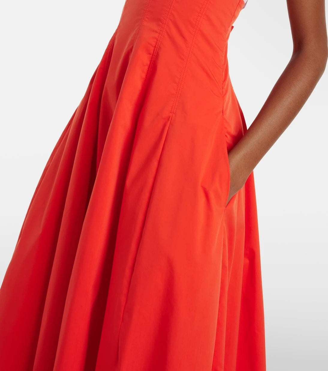 Simkhai - Maddy cotton-blend poplin midi dress