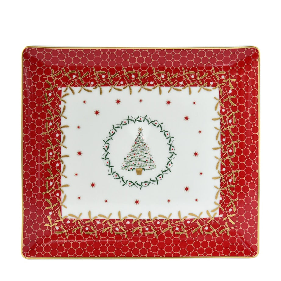 Bernardaud Noël Rectangular Tray (22cm x 19.5cm)