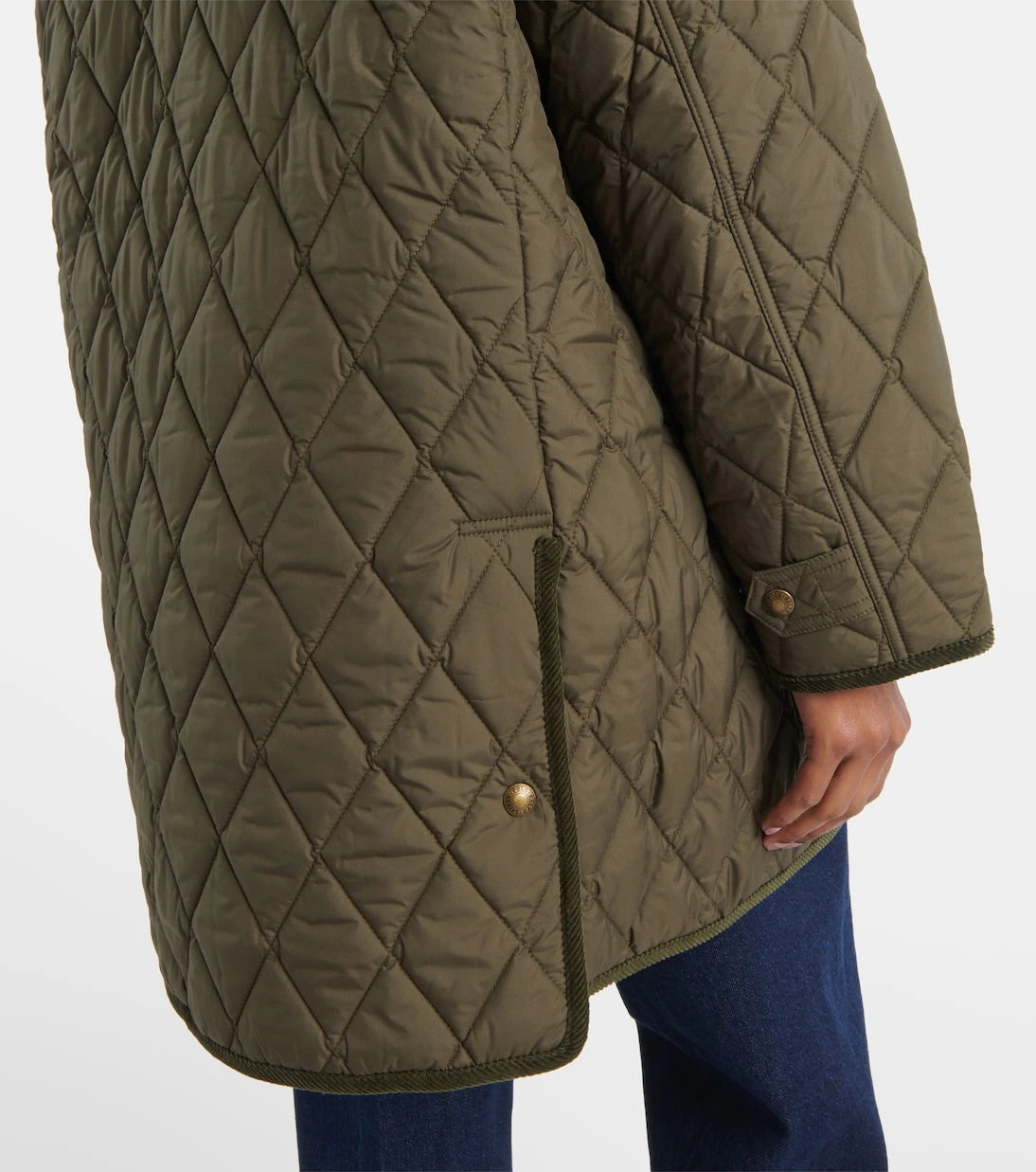 Polo Ralph Lauren - Quilted corduroy-trimmed jacket