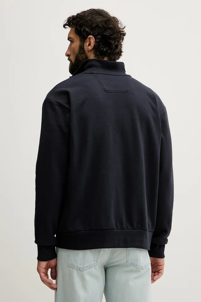 BOSS Green Erkek Pamuklu Fermuarlı Sweatshirt SW_Collar Full Zip