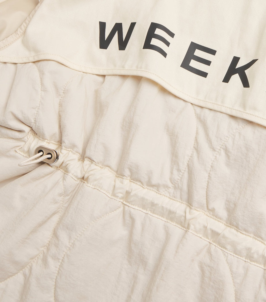 Weekend Max Mara White Reversible Padded Gilet