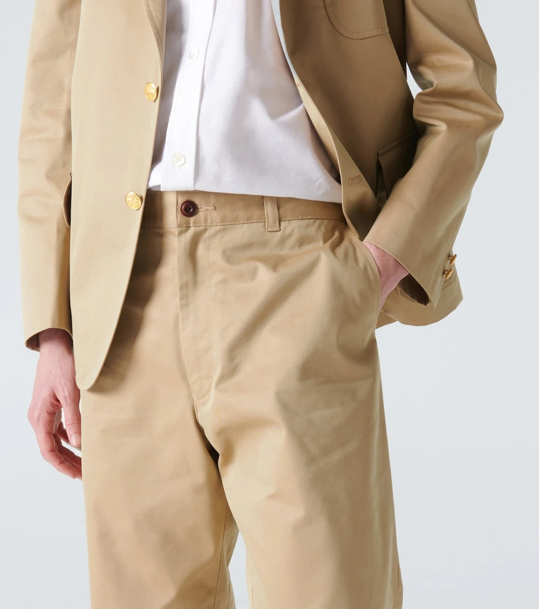Junya Watanabe - x Brooks Brothers gabardine chinos