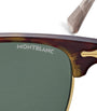 Montblanc Gold Metal Clubmaster Sunglasses