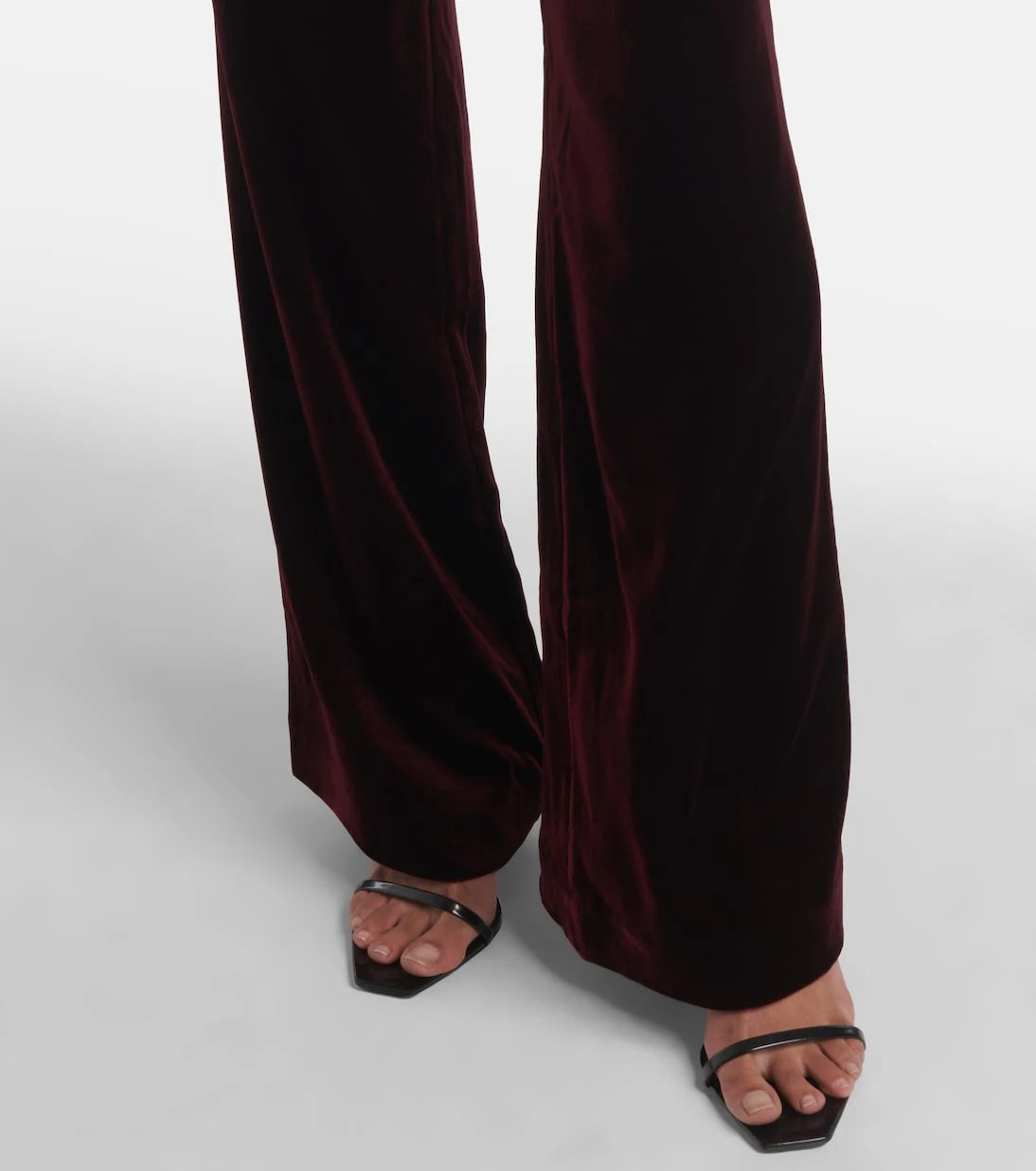 Roland Mouret - Velvet wide-leg pants