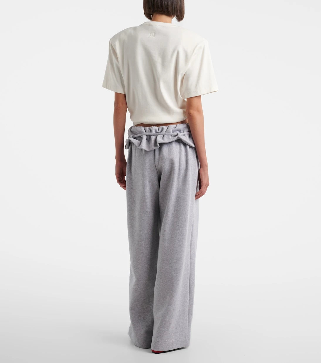 Magda Butrym - Ruffled cotton-blend sweatpants