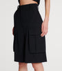 Balmain Black Wool Bermuda Shorts