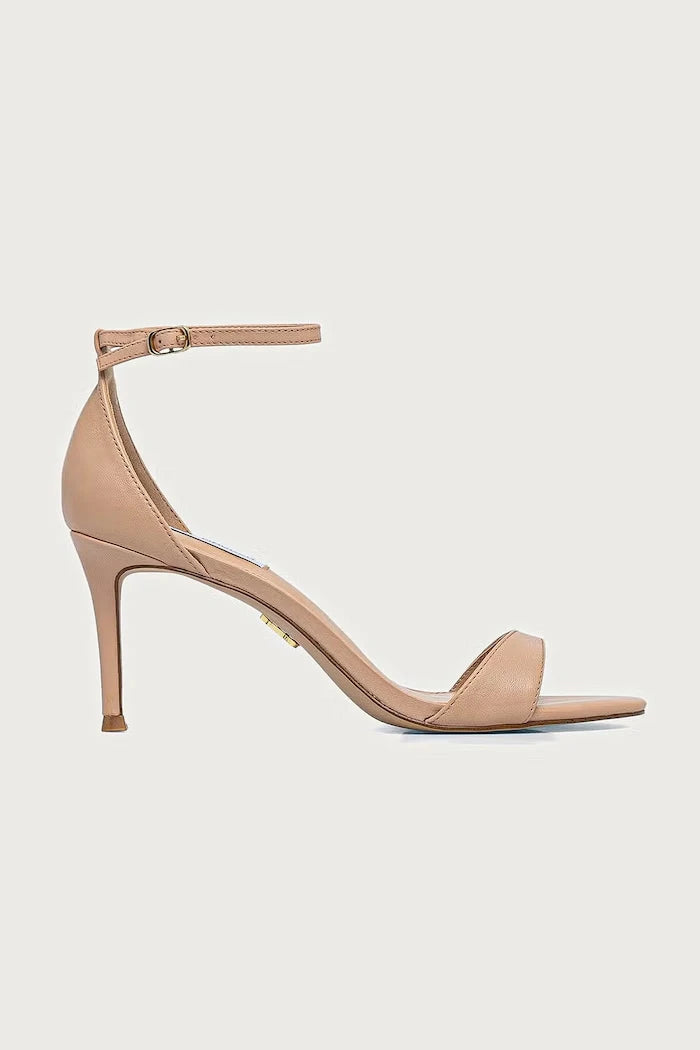 Steve Madden deri yüksek topuklu sandalet Necy