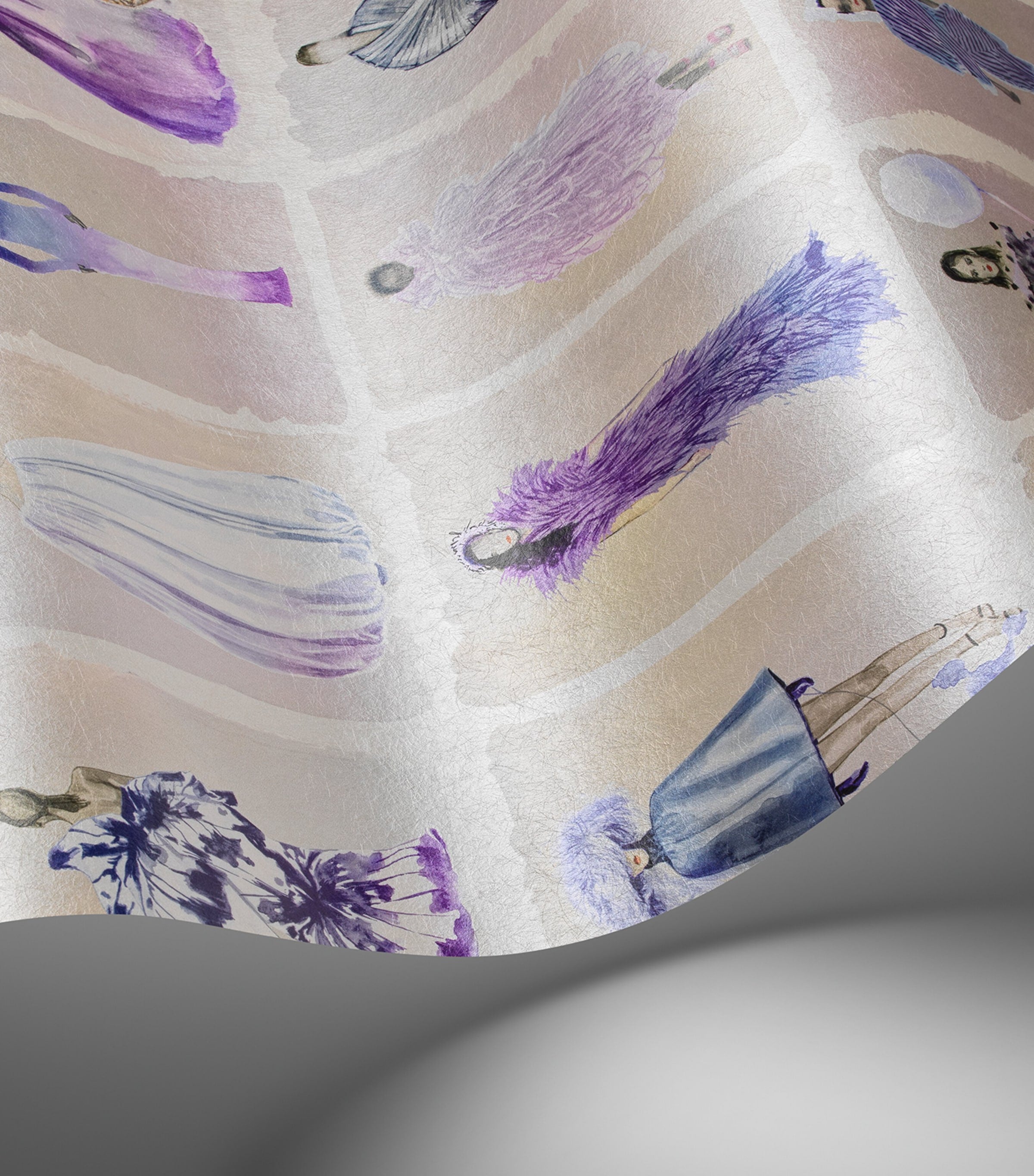 Cole & Son x Harrods Interior Design 175 Anniversary Edition Couture Carousel Wallpaper - Lavender Pearl